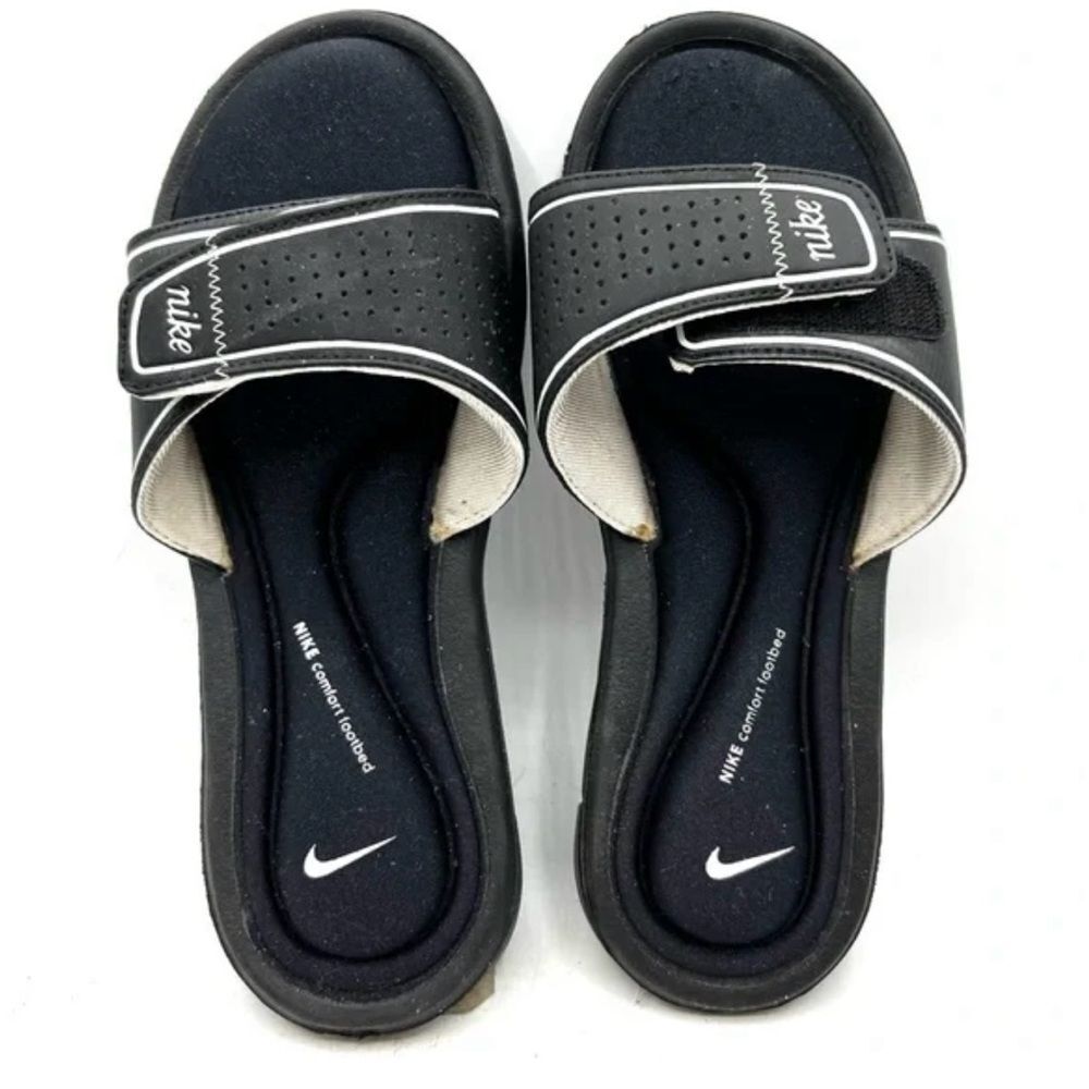 Nike Comfort Slide Memory Foam Black Women's Slide/Flip Flop/Sandal -- 11 - Picture 2 of 12